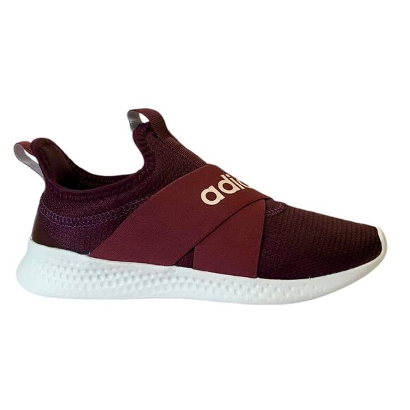 Adidas Puremotion-Adapt Cloudfoam Maroon/White Running Shoes/Sneakers Women-5.5 - Picture 2 of 16